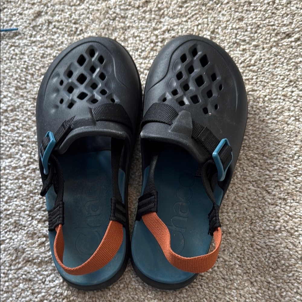 Kids Black and Blue Sandals